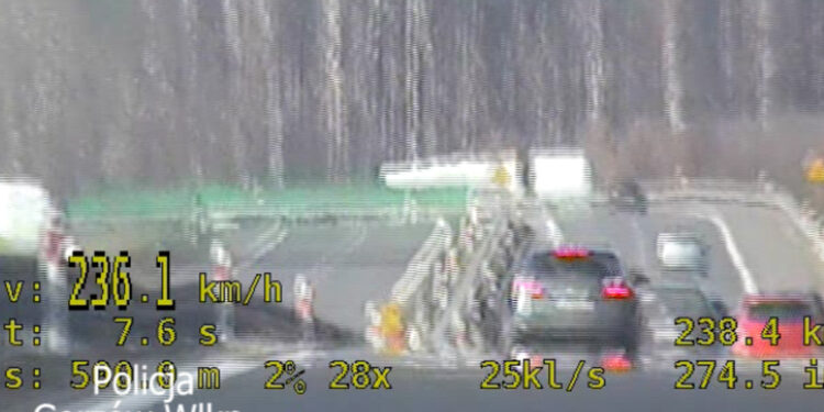 Pędził 240 km/h! Namierzył go SPEED