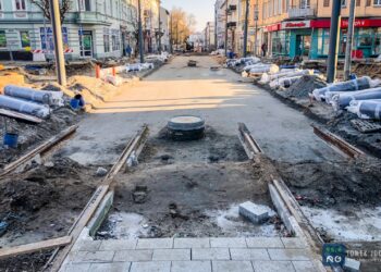 Prace na ul. Chrobrego [ZDJĘCIA]