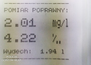 Miała 4 promile i prowadziła auto