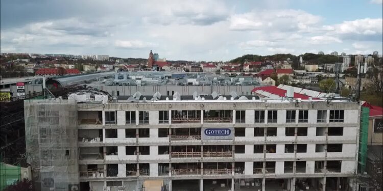 Remonty przy ul. Targowej [FILM z drona]