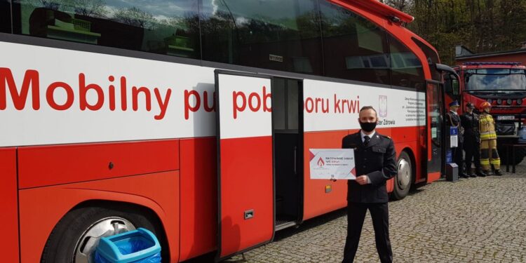 Strażacy oddali krew
