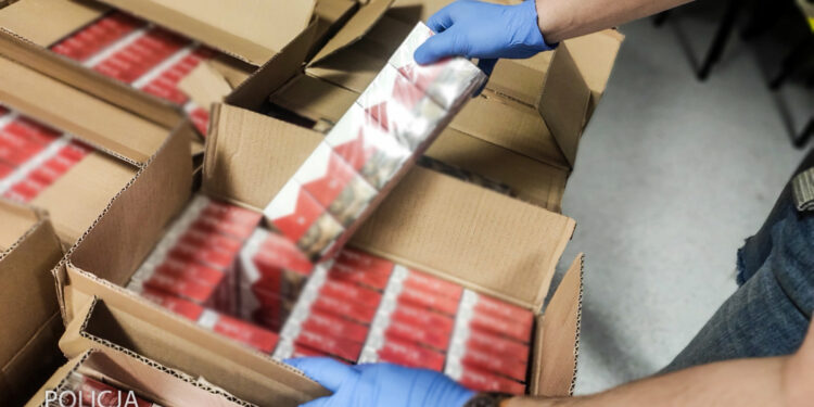 Przewoził 20 tys. paczek nielegalnych papierosów