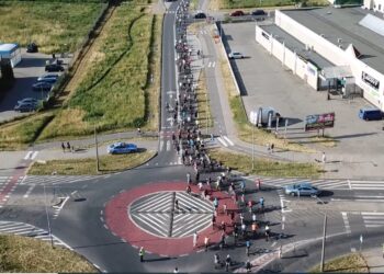 Za nami kolejna Masa Rowerowa [FILM z drona]