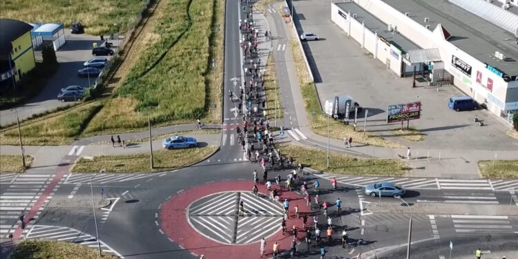 Za nami kolejna Masa Rowerowa [FILM z drona]