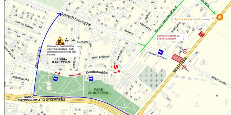 Ul. Szarych Szeregów zostanie zamknięta