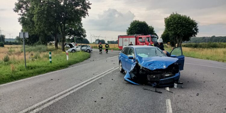 Jedna osoba ranna w wypadku koło Marwic