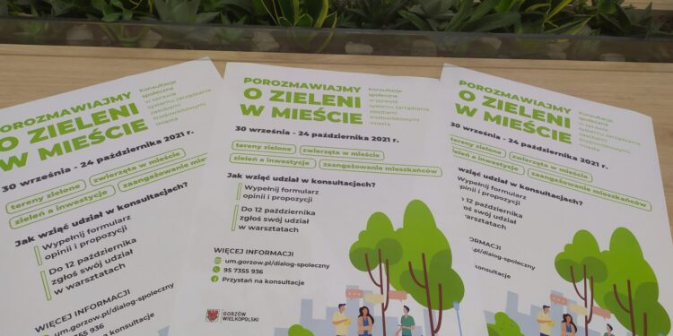 Chcą rozmawiać o zieleni w mieście