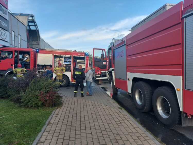 Pożar na parkingu NovaPark
