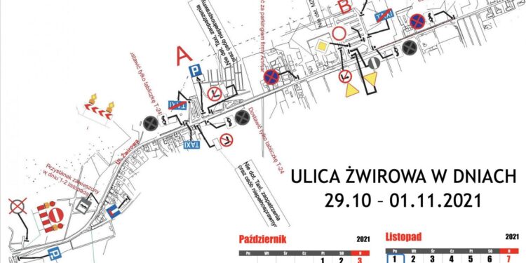 Organizacja ruchu przy cmentarzu komunalnym