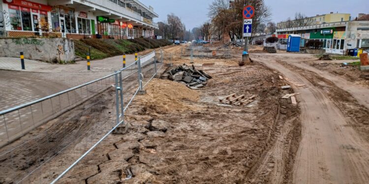 Przebudowa ul. Słonecznej 28.11.2021 [ZDJĘCIA]