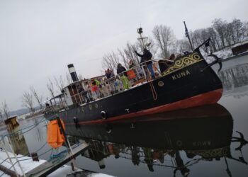 Kuna wypłynęła, ludzie zerknęli na Gorzów ze statku…