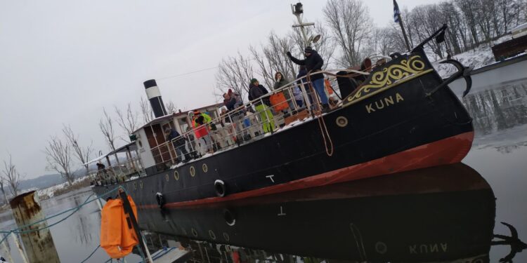 Kuna wypłynęła, ludzie zerknęli na Gorzów ze statku…