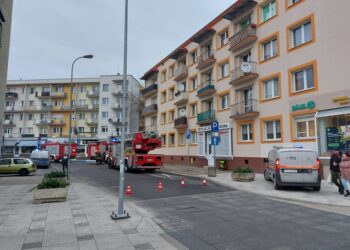 Pożar w centrum Gorzowa [ZDJĘCIA]