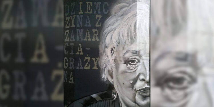 Mural poświęcony Grażynie Wojciechowskiej