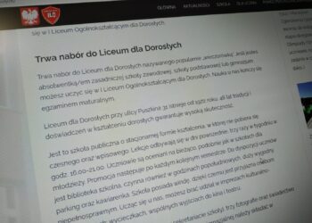 I LO zaprasza dorosłych do nauki