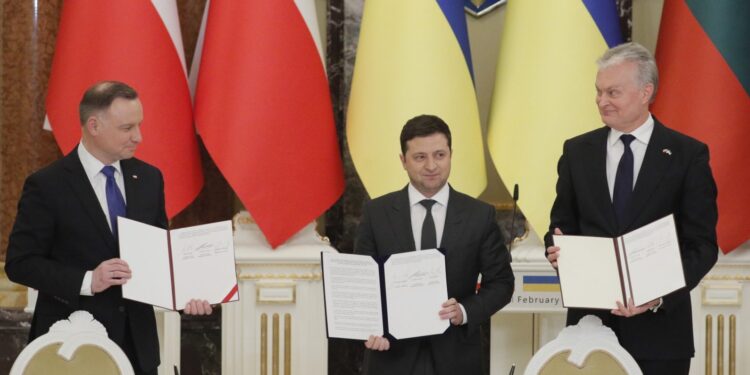 Spotkanie prezydentów Ukrainy, Polski i Litwy w Kijowie