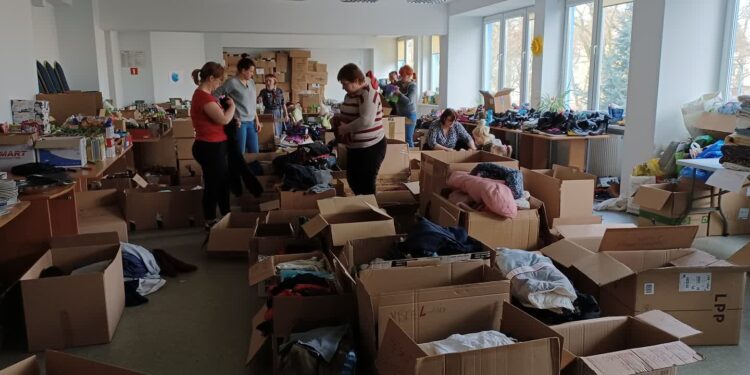 Magazyn darów dla mieszkańców Ukrainy