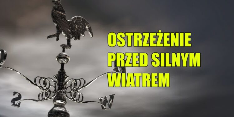Ostrzeżenie pierwszego stopnia przed silnym wiatrem