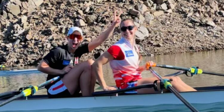 Olga Michałkiewicz i Katarzyna Boruch (fot. michalkiewiczwiosluje)