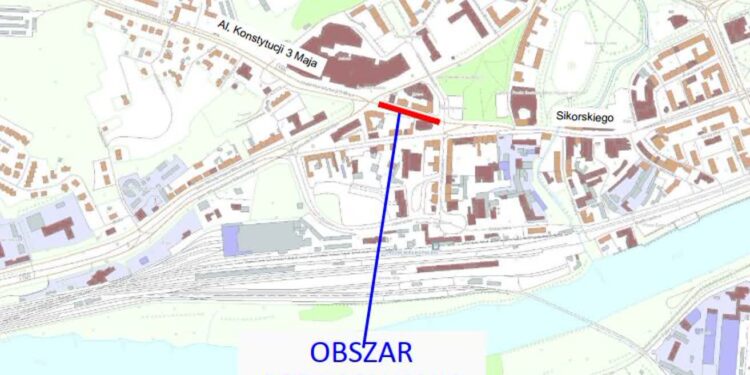 Prace i utrudnienia w al. Konstytucji 3 Maja