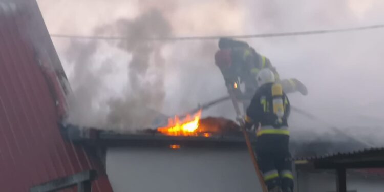 Pożar w Lubczynie. Jedna osoba poszkodowana