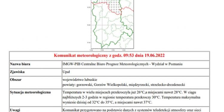 Będzie bardzo upalnie