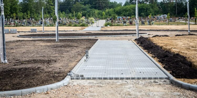 Tak wygląda nowa częśc cmentarza