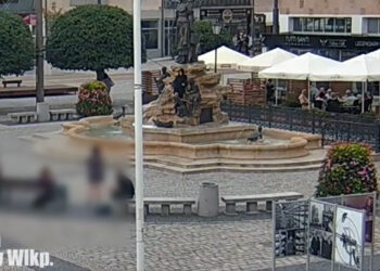 zdjęcie z miejskiego monitoringu