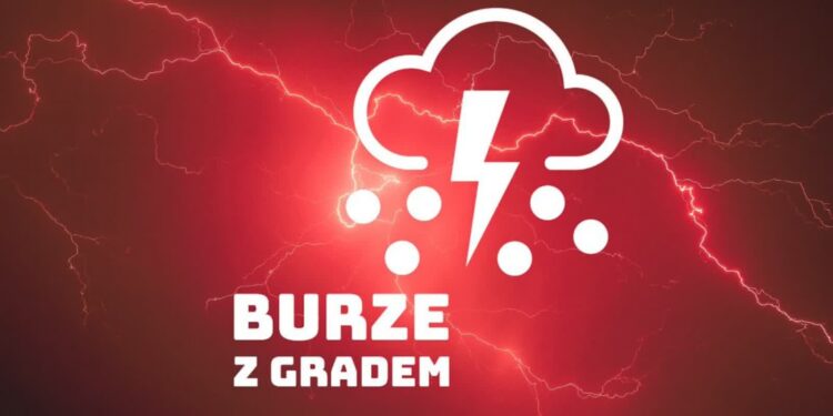 IMGW ostrzega przed burzami z gradem
