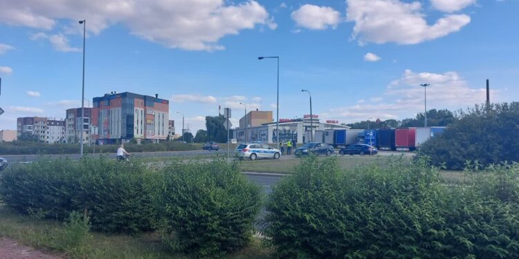 Potrącenie rowerzystki