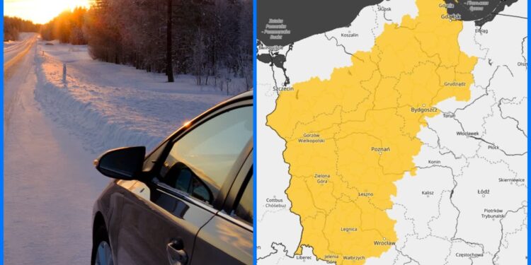 Alert I stopnia. Będzie bardzo ślisko w całym województwie