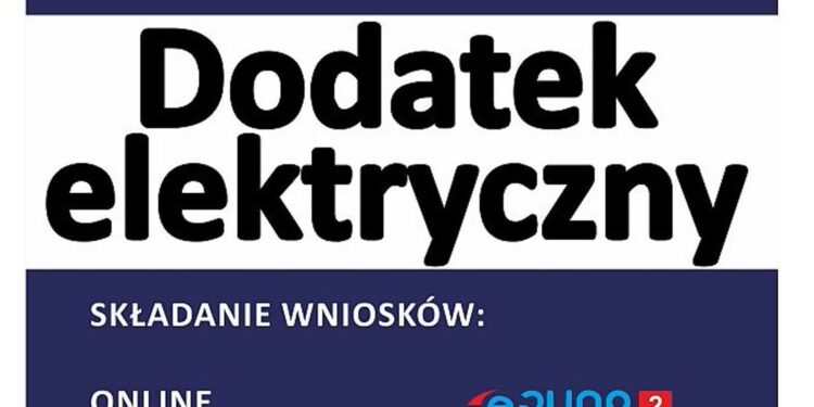 GCPR rozpoczyna przyjmowanie wniosków o dodatek elektryczny