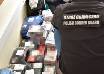 Odzieżowe podróbki warte prawie 100 tys. zł. Akcja służb na terenie giełdy