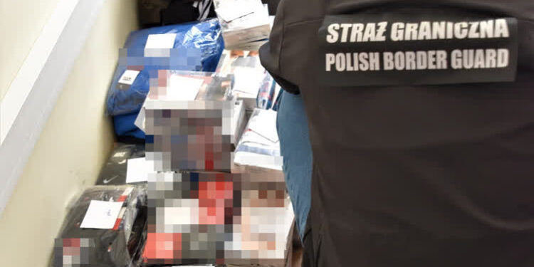 Odzieżowe podróbki warte prawie 100 tys. zł. Akcja służb na terenie giełdy
