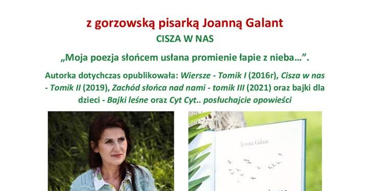 PTTK zaprasza na spotkanie z pisarką Joanną Galant