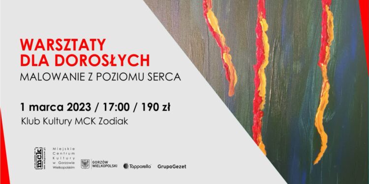 Malowanie z poziomu serca w Klubie Kultury MCK Zodiak w Gorzowie