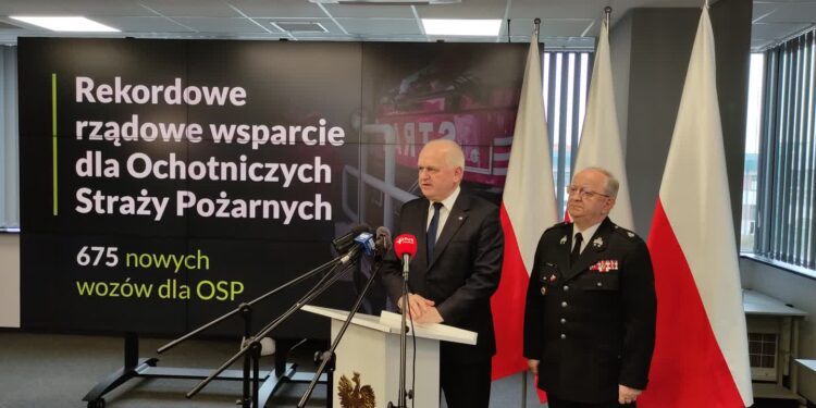 Strażacy ochotnicy u Wojewody lubuskiego
