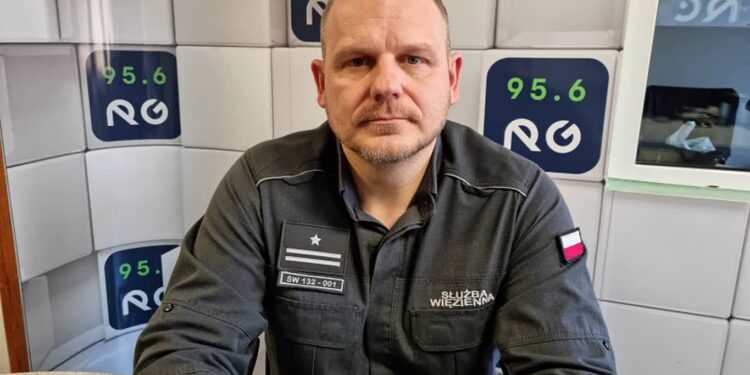 Mjr Łukasz Kropidłowski, dyrektor Zakładu Karnego w Gorzowie