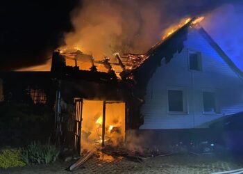 Pożar domu w Wilkowie. Straty oszacowano wstępnie na 800 tys. zł