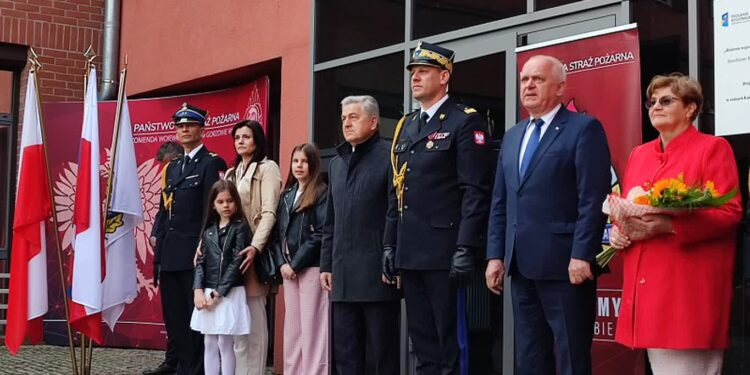 Uroczyste powitanie w Gorzowie nadbrygadiera Patryka Maruszaka