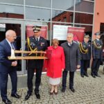 Powitanie generała Patryka Maruszaka w gorzowskiej komendzie Straży Pożarnej