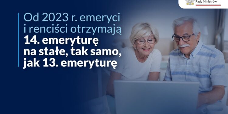 14. emerytura na stałe. Rząd przyjął projekt ustawy