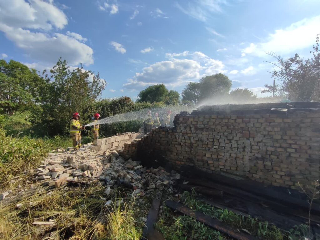 Pożar na Zakanalu w Gorzowie