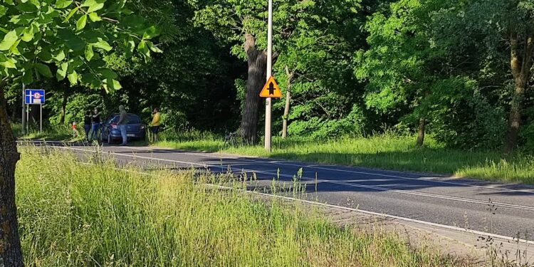 Potrącenie rowerzysty