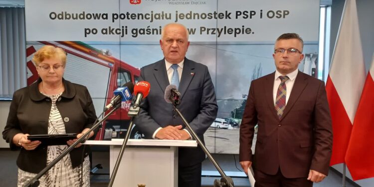 1 milion złotych na sprzęt dla straży pożarnej działającej w Przylepie