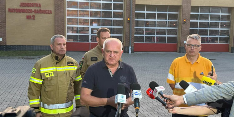 Pożar w Przylepie. Zakończyło się posiedzenie sztabu kryzysowego