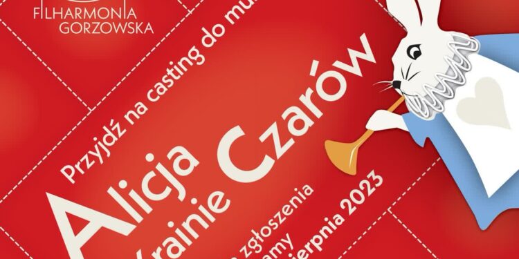 Nabór w filharmonii przed musicalem Alicja w krainie czarów