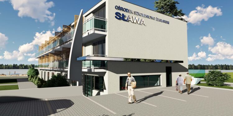 Nowoczesne centrum dla miłośników żeglarstwa. W Sławie budują Ośrodek Szkoleniowo – Żeglarski