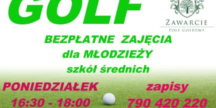 Pole golfowe zaprasza uczniów na zajęcia