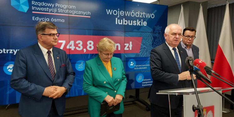 Blisko 750 milionów na inwestycje w Lubuskiem